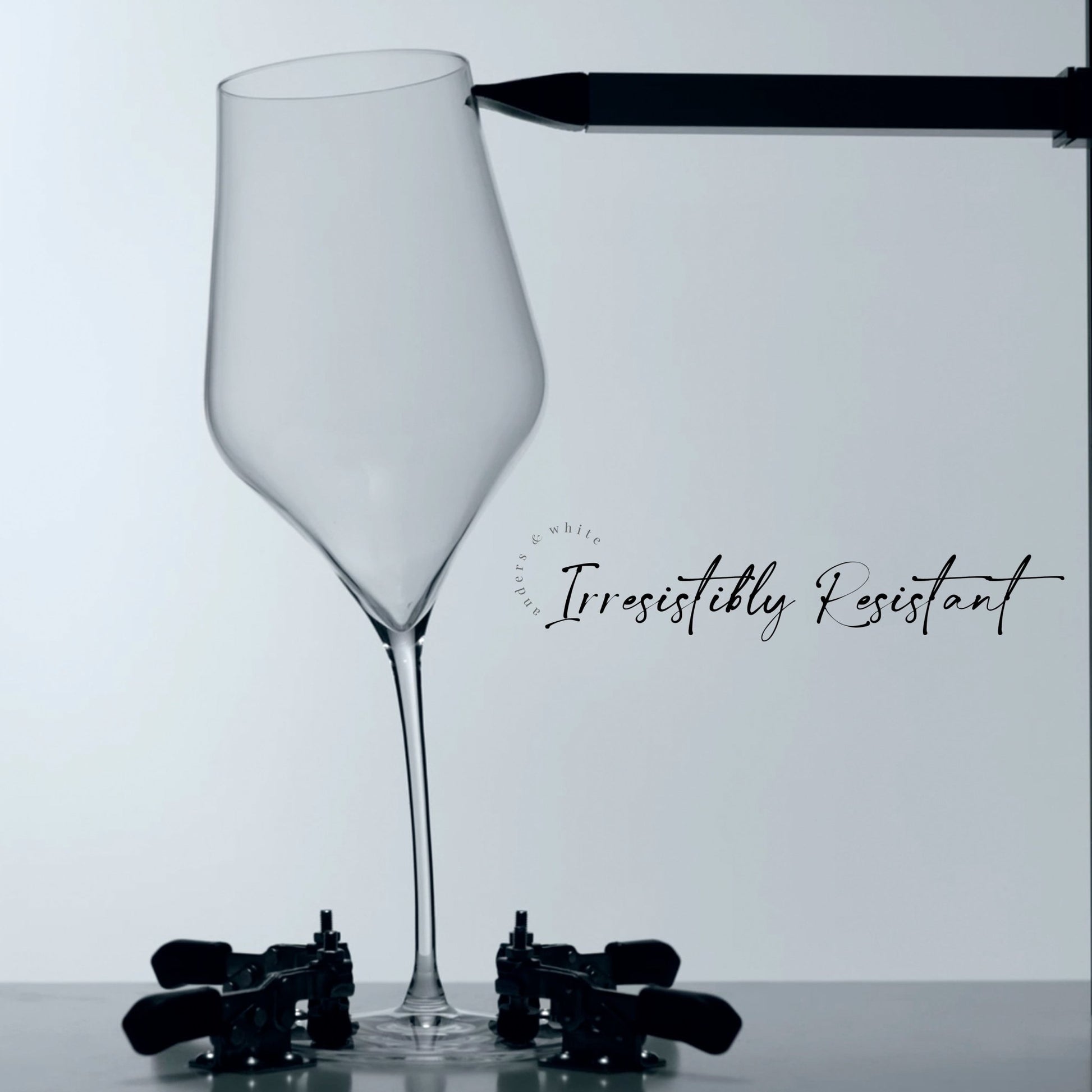 Crystal Wine Glasses. European Designed. Lead Free Stemware. 'Duke'. (520ml) 4x Glasses - Anders & White