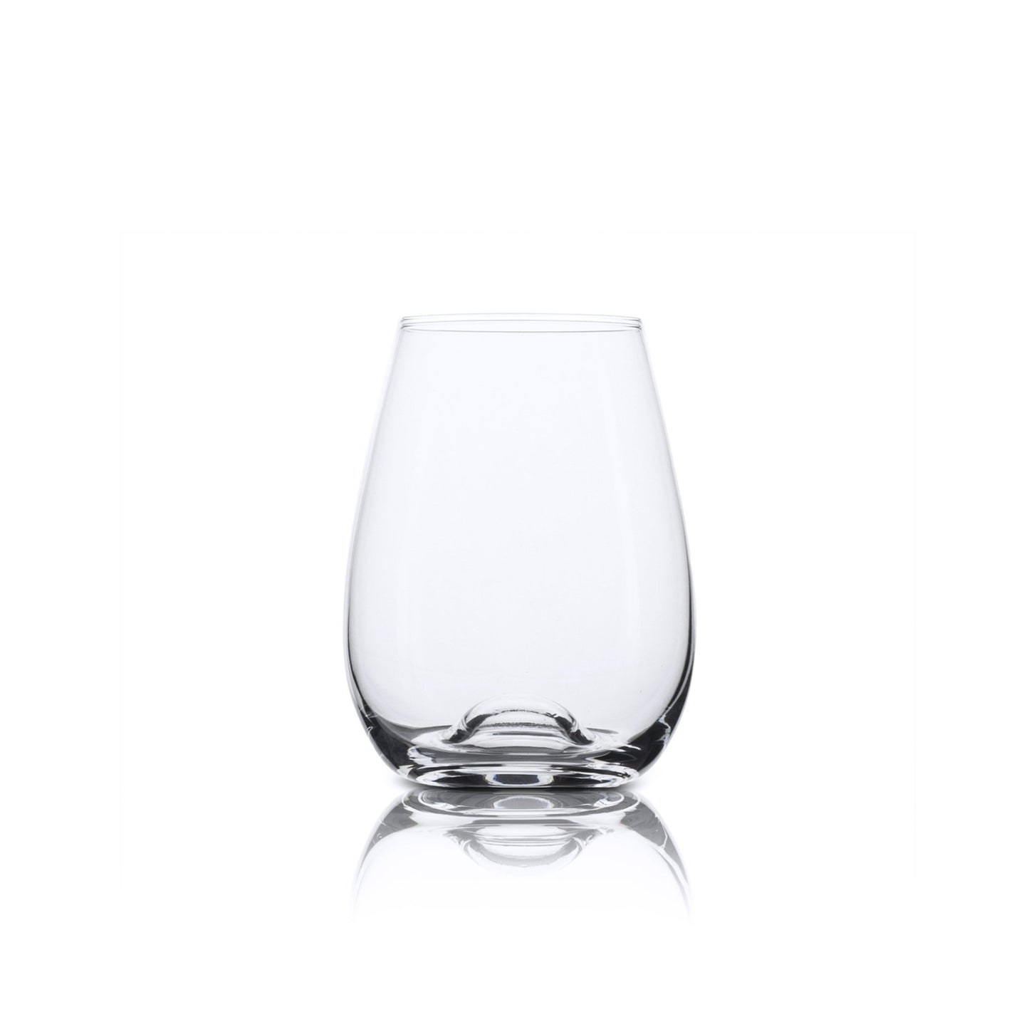 Stemless Crystal Wine Glasses. European. Lead Free. 'Hosking' (460ml) 4x Glasses - Anders & White