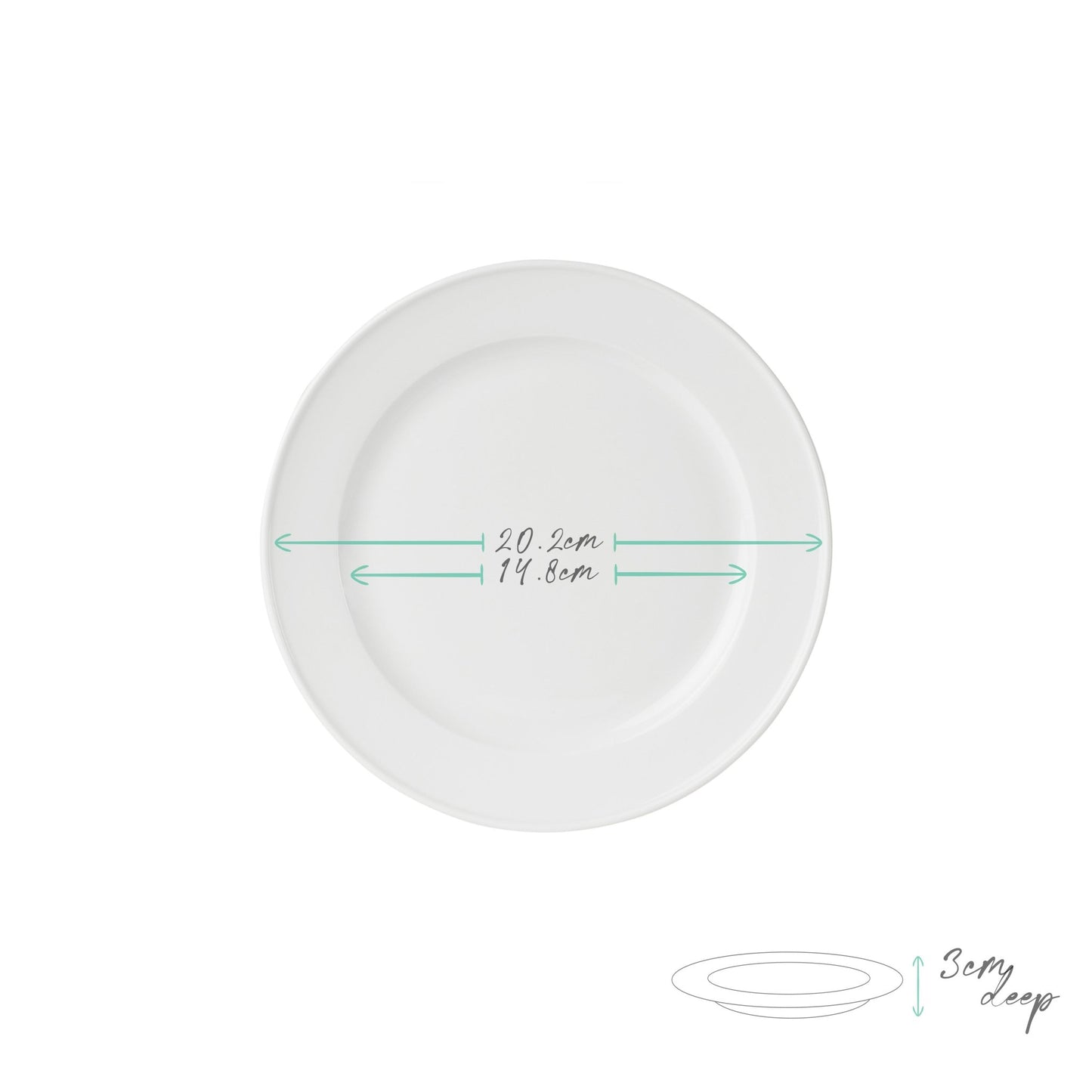 White Bone China Dinner Set 'Classica' (12 Pieces) - Anders & White