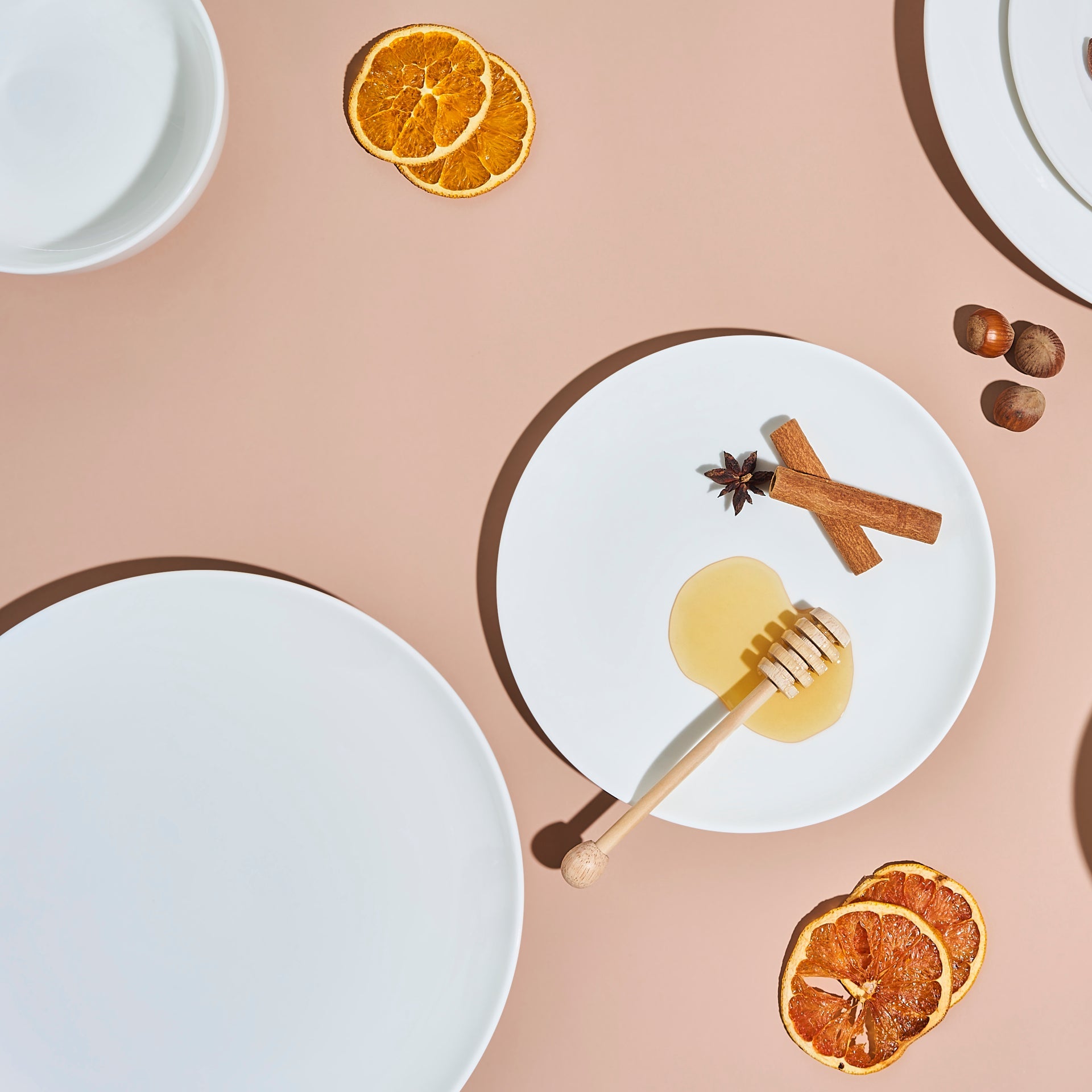 White Bone China Dinner Set 'Coupe' (12 Pieces) - Anders & White
