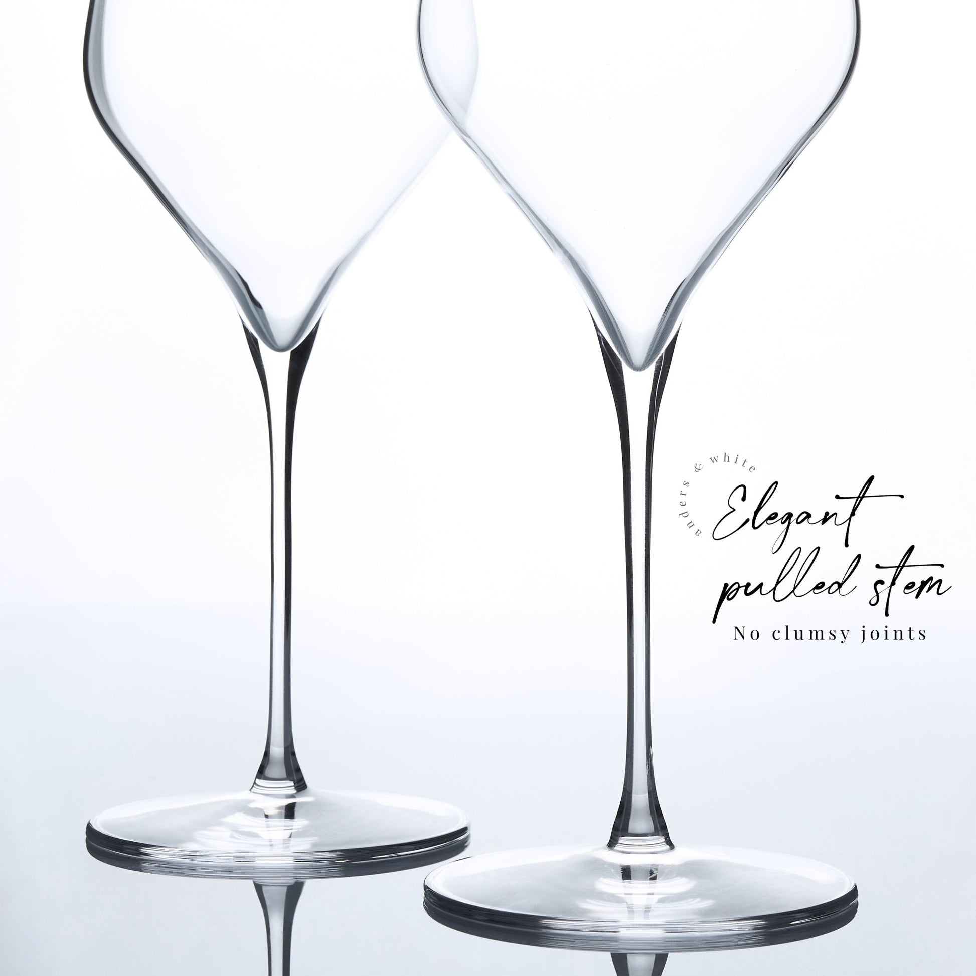 Wine Glasses. 'Duke'. (520ml) 4x Glasses - Anders & White