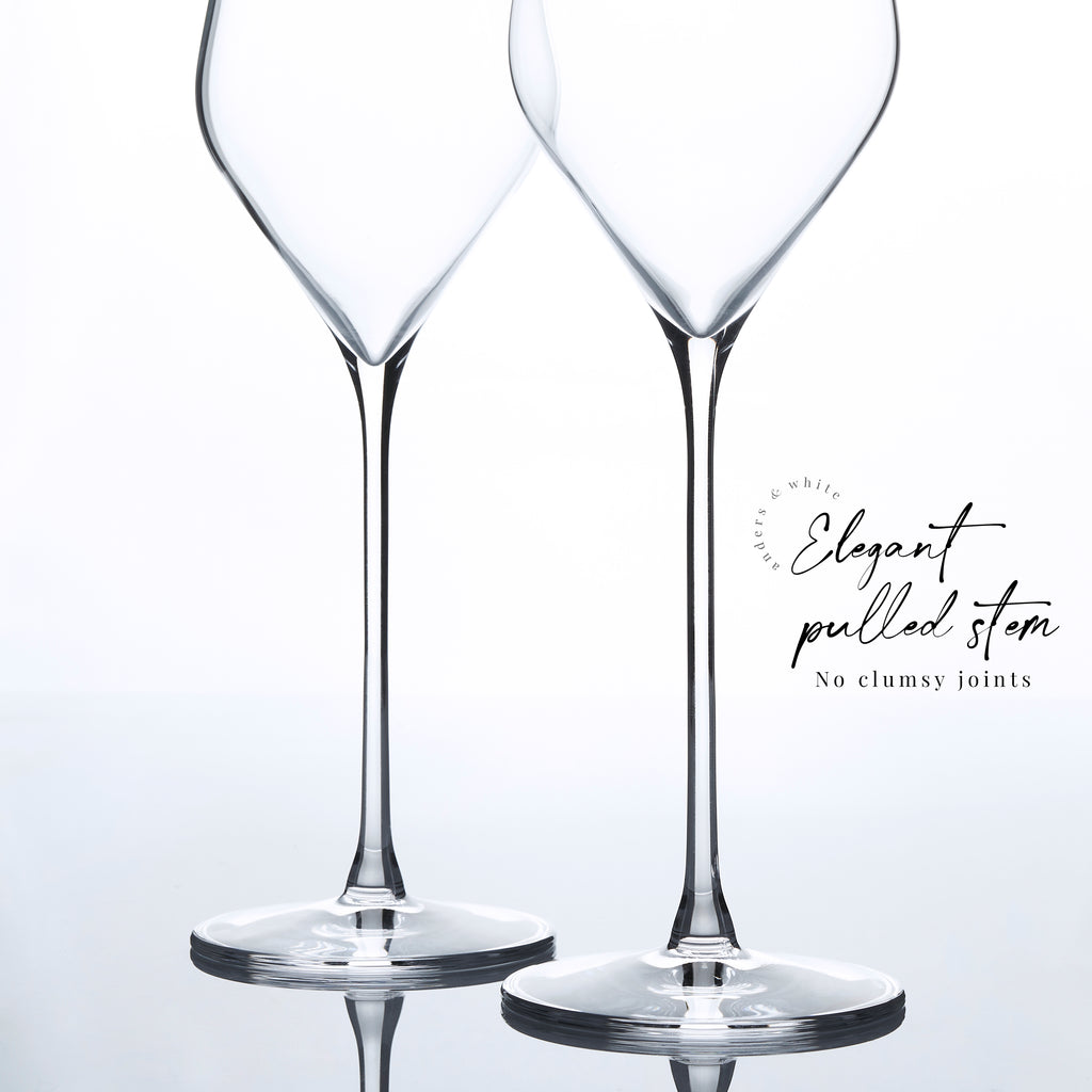 DUKE Crystal Champagne Glasses. Set of 4 (310ml / 10.5oz)