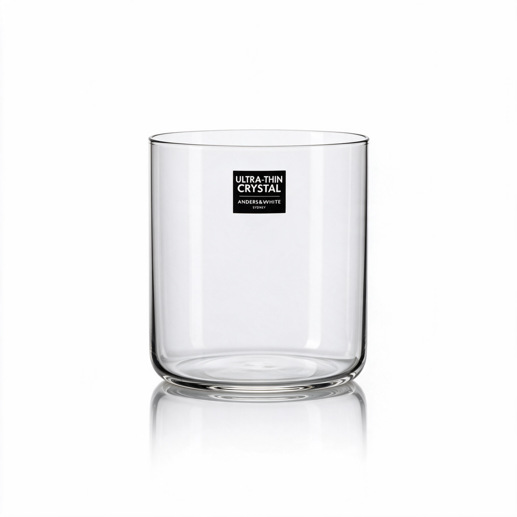 Ultra-Thin Crystal Tumblers (400ml). Set of 4.