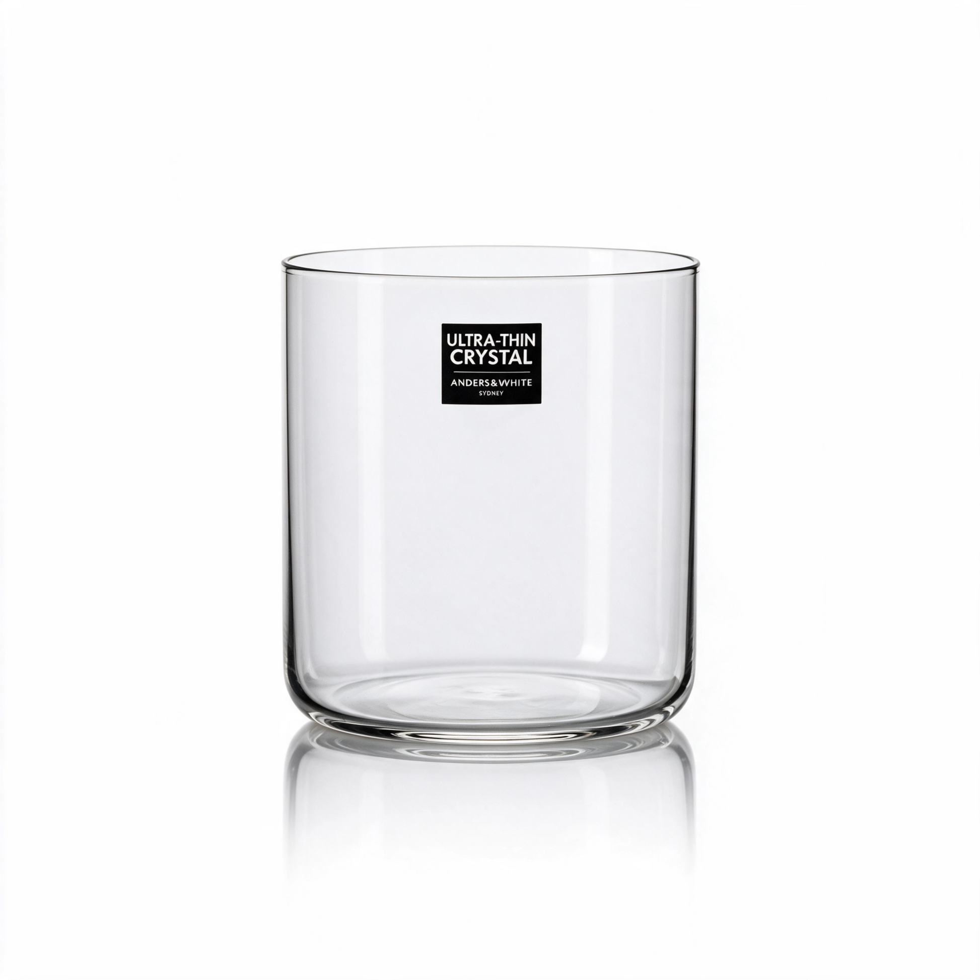Ultra-Thin Crystal Tumblers (400ml). Set of 4.