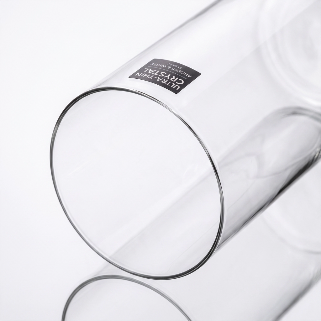 Ultra-Thin Crystal Tumblers (380ml). Set of 4.