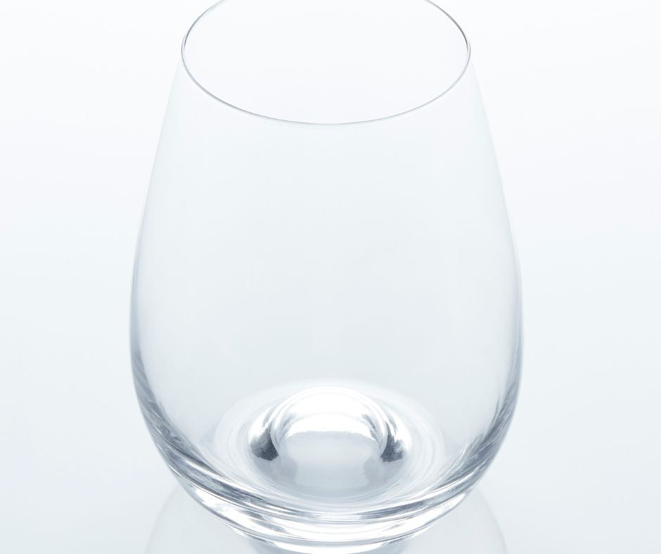 stemless wine glass red white rose crystal European designed dimple non slip modern water tumbler