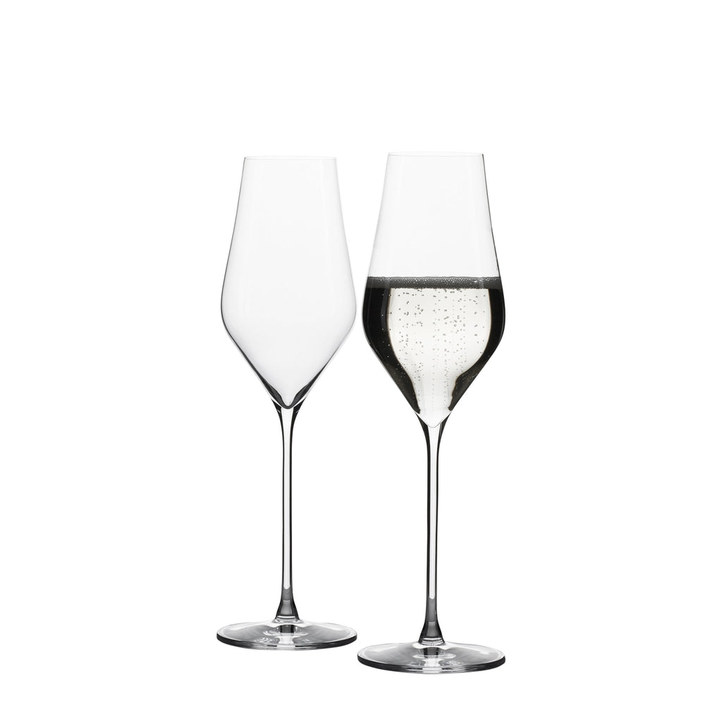 DUKE Champagne Flute Glasses. Set of 4 Glasses (310ml / 10.5oz) - Anders & White