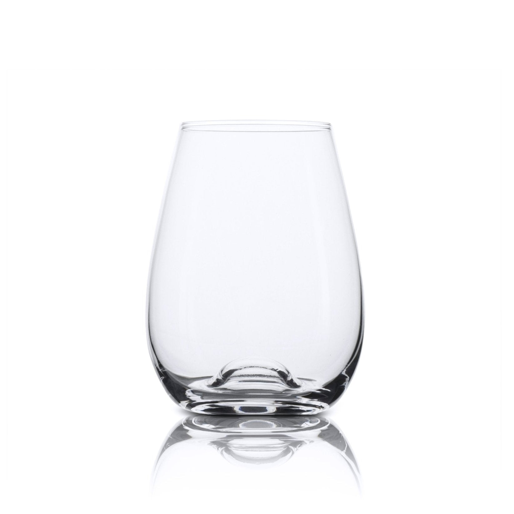 HOSKING Crystal Stemless Wine Glasses. Set of 4 (460ml / 15.6oz) - Anders & White