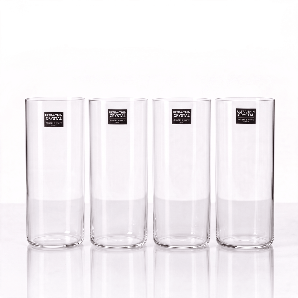Ultra-Thin Crystal Tumblers (380ml). Set of 4. - Anders & White