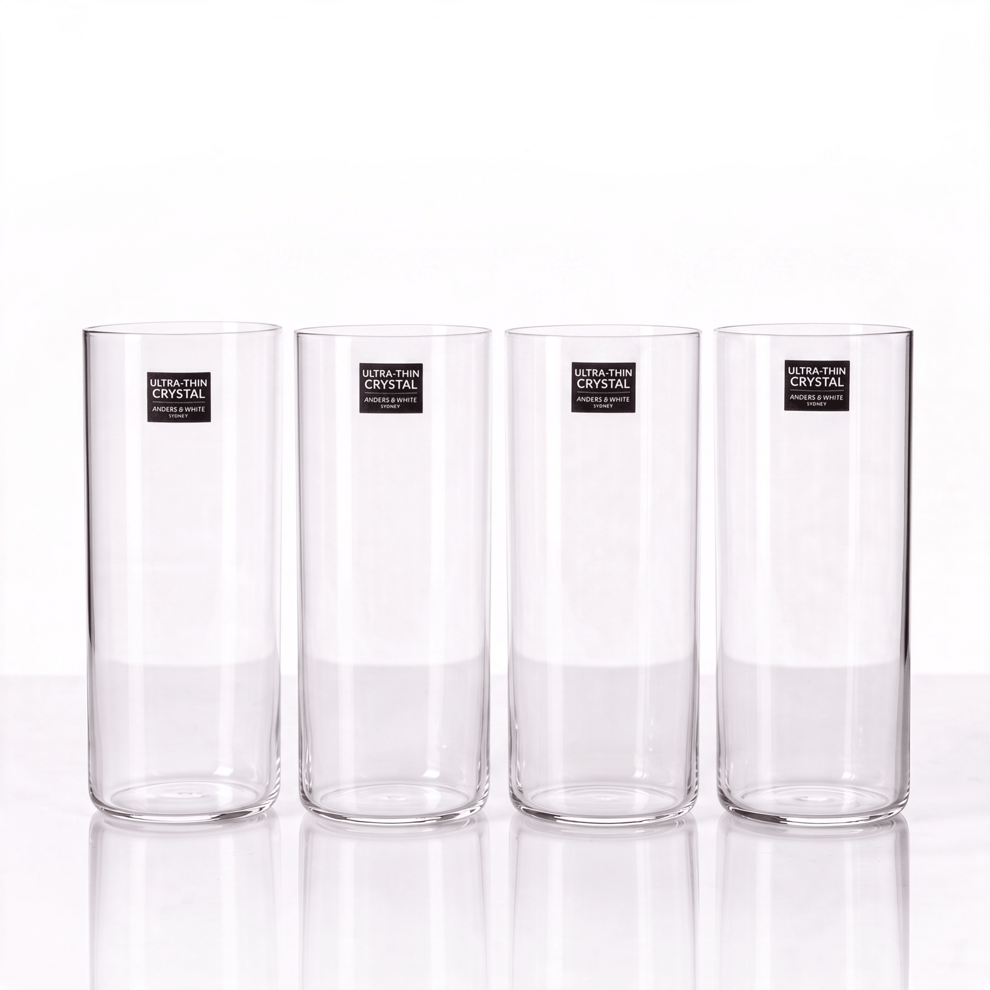Ultra-Thin Crystal Tumblers (380ml). Set of 4. - Anders & White