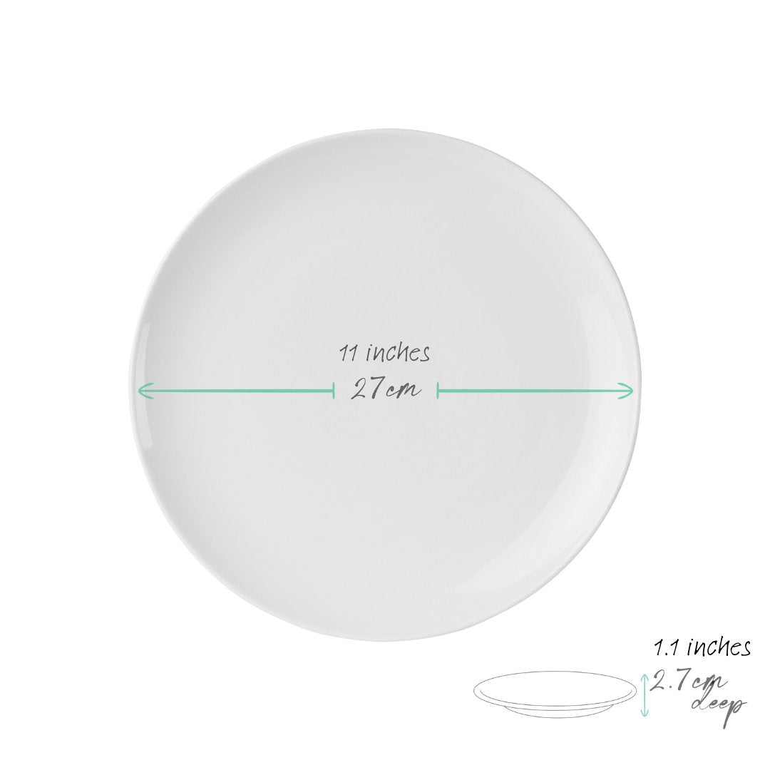 White Ethical Bone China Dinner Set COUPE (12 Pieces) - Anders & White