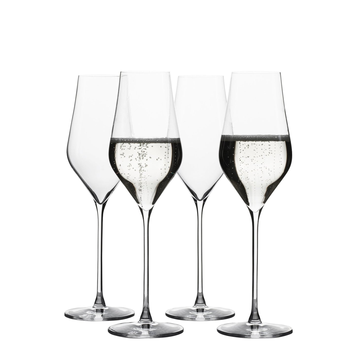 Crystal Champagne Flute Glasses. European Designed. Lead Free Stemware. 'Duke' (310ml) 4x Glasses - Anders & White