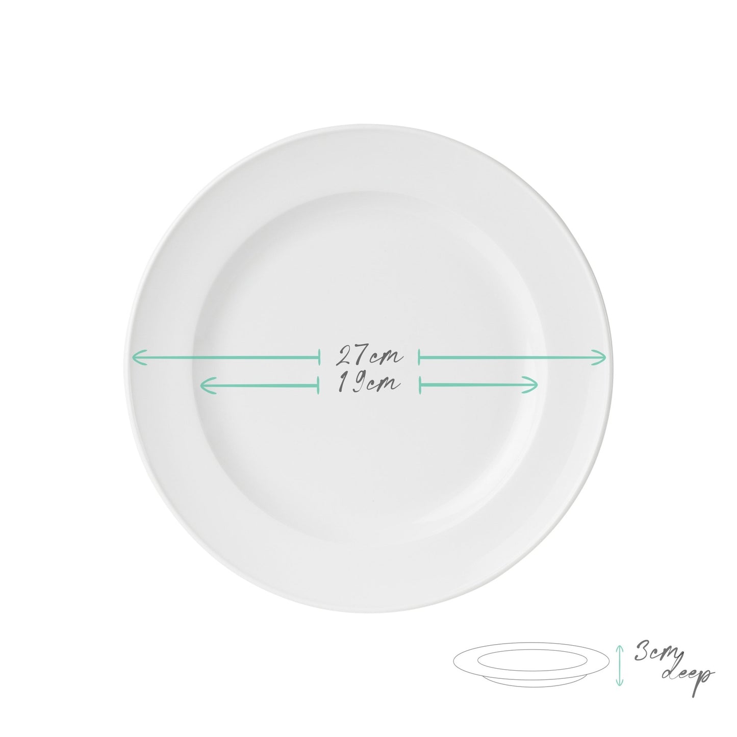 White Bone China Dinner Set 'Classica' (12 Pieces) - Anders & White